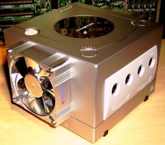 gamecube with fan